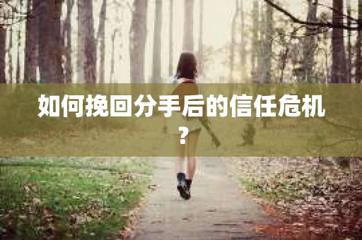 如何挽回分手后的信任危机？