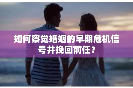 如何察觉婚姻的早期危机信号并挽回前任？