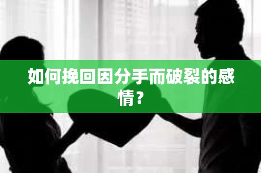 如何挽回因分手而破裂的感情？