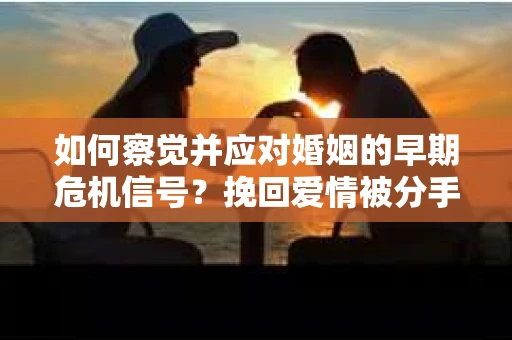 如何察觉并应对婚姻的早期危机信号？挽回爱情被分手的男人的必读指南