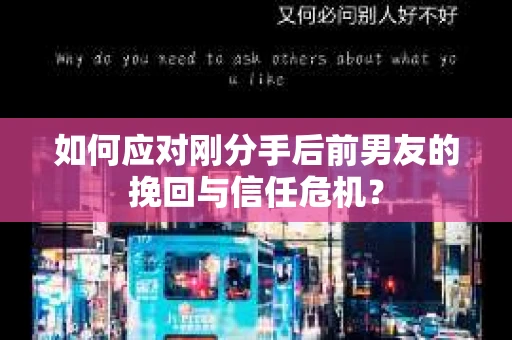 如何应对刚分手后前男友的挽回与信任危机？