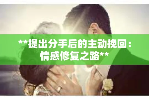 **提出分手后的主动挽回：情感修复之路**