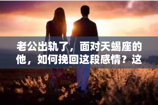 老公出轨了，面对天蝎座的他，如何挽回这段感情？这是一个棘手的问题，但并非无解。在这篇文章中，我将结合天蝎座的性格特点，为你提供一些建议，帮助你挽回这段感情。