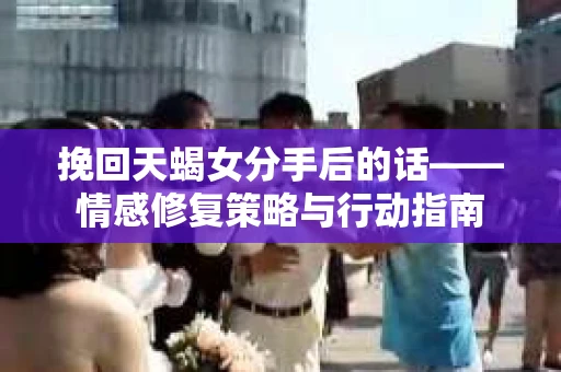 挽回天蝎女分手后的话——情感修复策略与行动指南