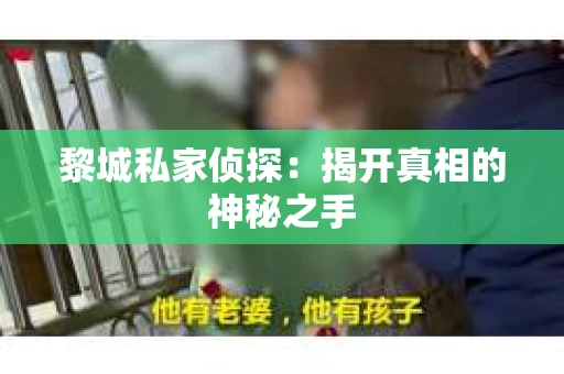 黎城私家侦探：揭开真相的神秘之手