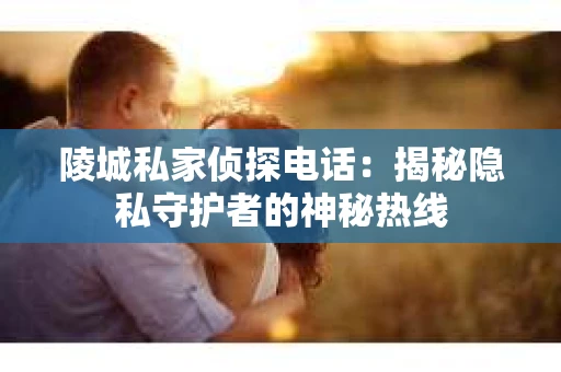 陵城私家侦探电话：揭秘隐私守护者的神秘热线