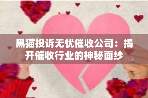 黑猫投诉无忧催收公司：揭开催收行业的神秘面纱