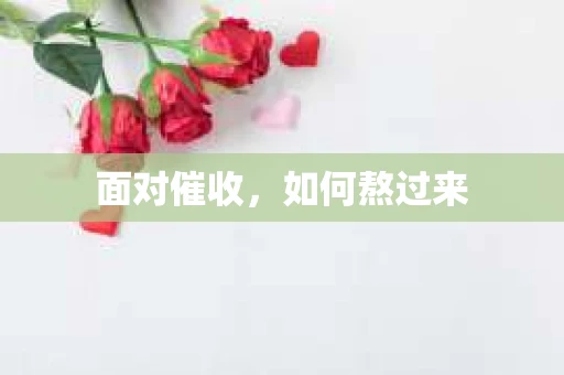 面对催收，如何熬过来