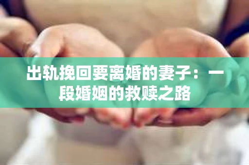 出轨挽回要离婚的妻子：一段婚姻的救赎之路