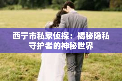 西宁市私家侦探：揭秘隐私守护者的神秘世界