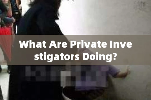 What Are Private Investigators Doing? What Are Private Investigators Doing?