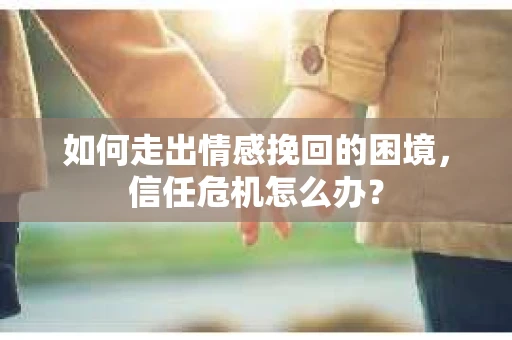 如何走出情感挽回的困境，信任危机怎么办？