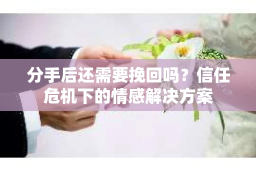 分手后还需要挽回吗？信任危机下的情感解决方案